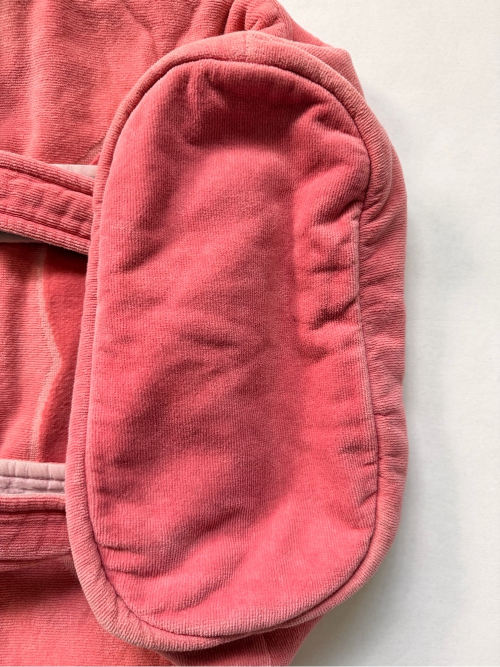 CHANEL Coral Pink Velvet Quilted Tote Bag - Picture 9 of 11